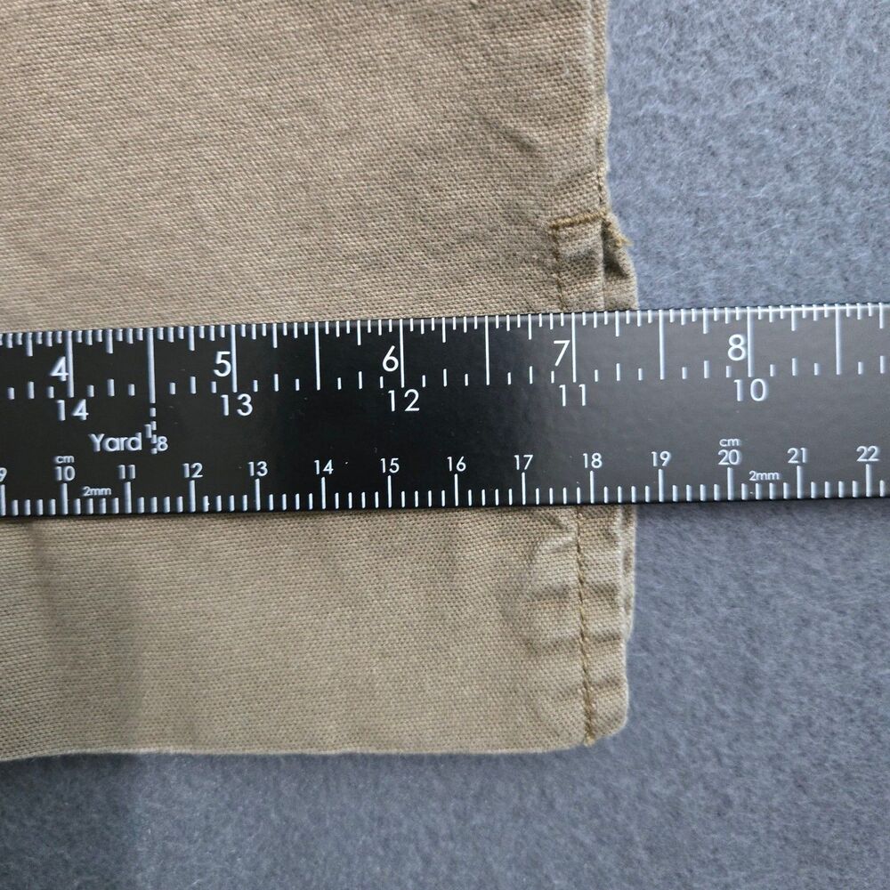 Woolrich Capri Pants Women 4 Brown Mid Rise Straight Leg Ankle Slit - Picture 10 of 12